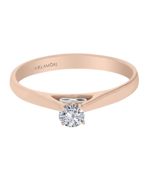 Solitario de oro 14 k Danielle diamante 1