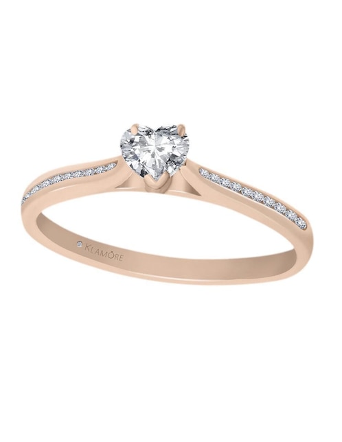 Solitario de oro 14 k Joselyn diamante 1