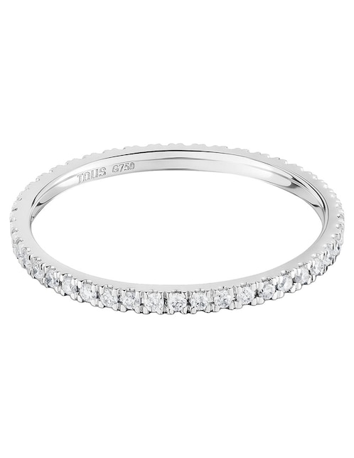 Anillo Tous Les Classiques 18 k de oro blanco diamante brillante