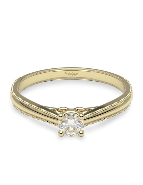 Anillo de compromiso "de" oro 14 k amelie joyas no aplica diamante