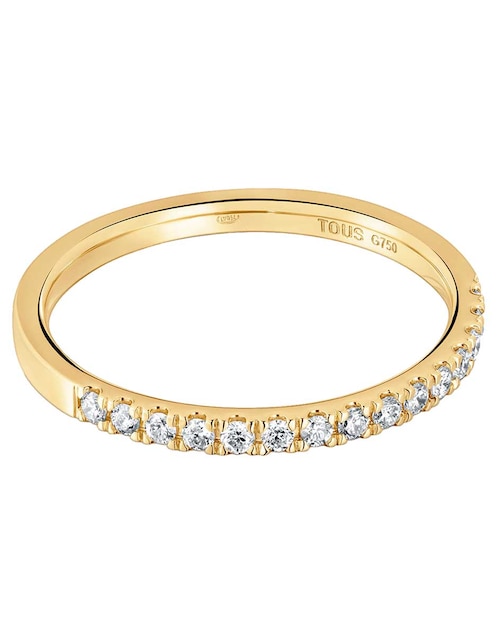 Anillo Tous Les Classiques 18 k de oro amarillo diamante brillante