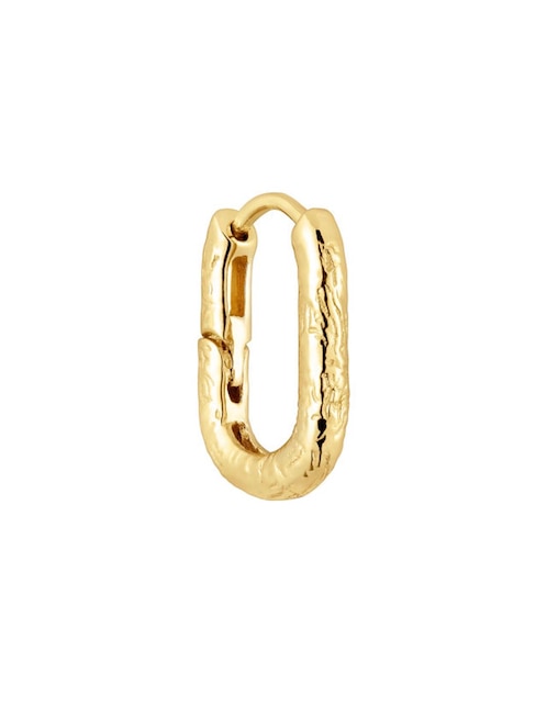 Aretes de aro ovalados Tous de oro