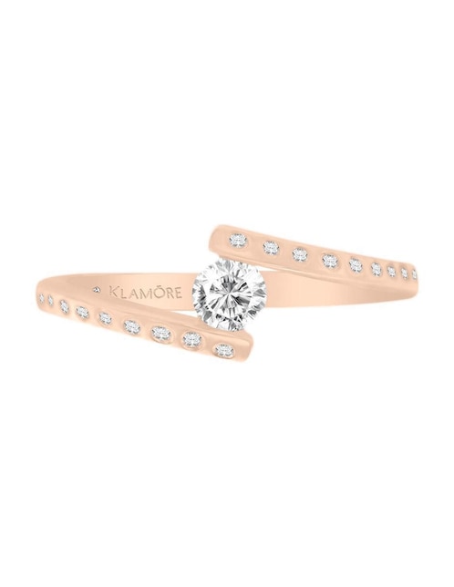 Solitario de oro 14 k Unique diamante 1