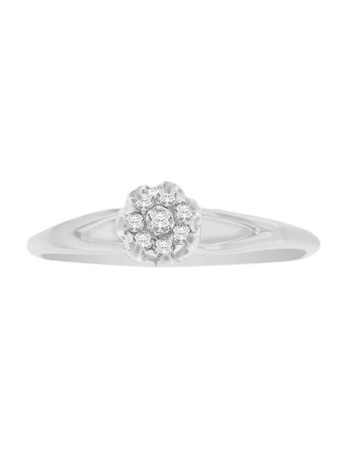Solitario de oro 14 k Veronica diamante 1