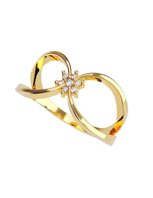 Anillo de compromiso de oro 14 k Amore Mio zirconia