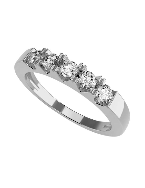Anillo de compromiso de oro 14 k Amore Mio zirconia