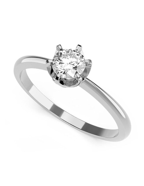 Anillo de compromiso de oro 14 k Amore Mio zirconia