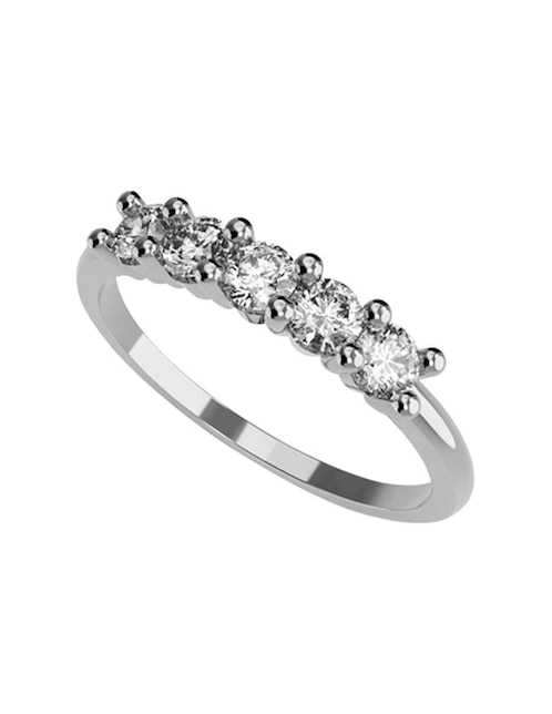 Anillo de compromiso de oro 14 k Amore Mio zirconia