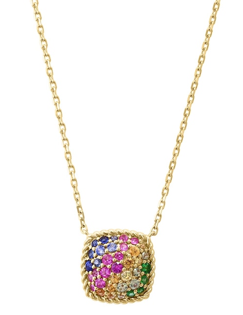 Collar cuadrado de oro 14 K 1