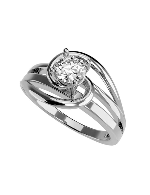 Anillo de compromiso de oro 14 k Amore Mio zirconia