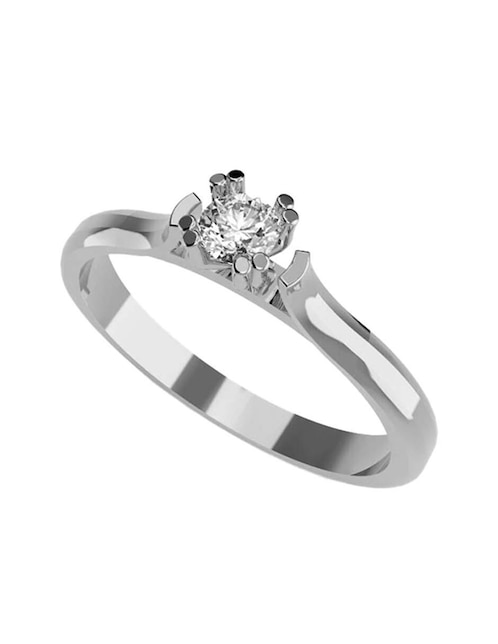 Anillo de compromiso de oro 14 k Amore Mio zirconia