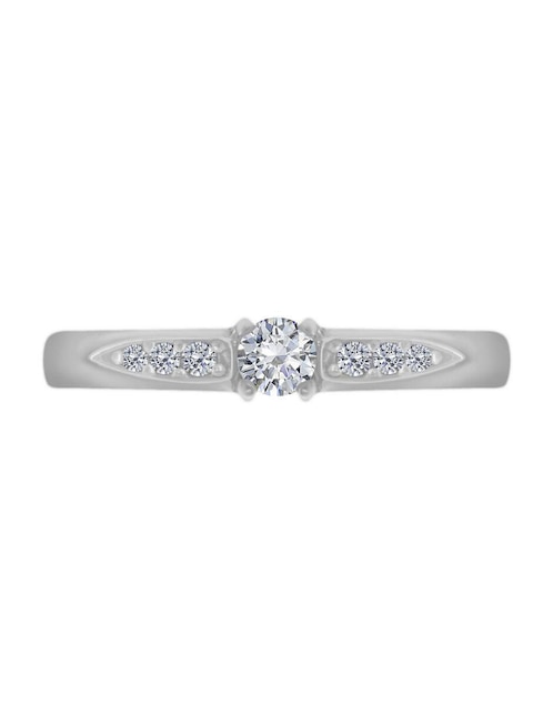 Solitario de oro 14 k Keily diamante 1