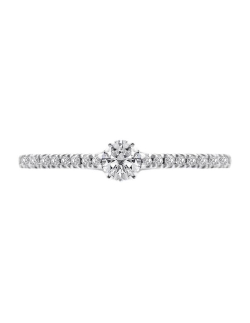 Solitario de oro 14 k Norma diamante 1
