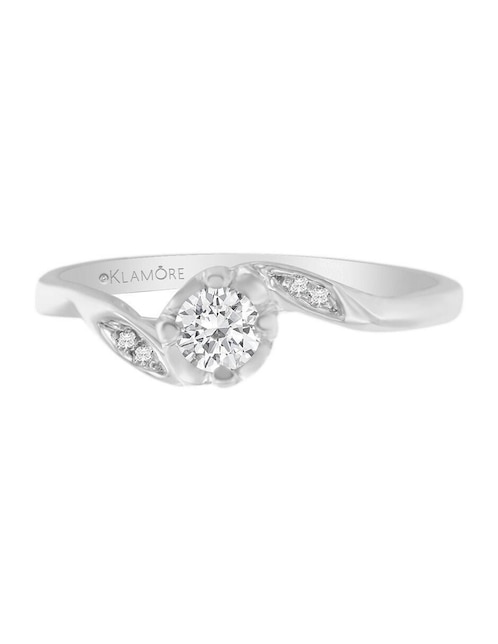 Solitario de oro 14 k Romans diamante 1