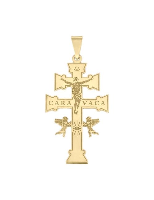Dije de cruz Fianelli caravaca de oro amarillo 14 K