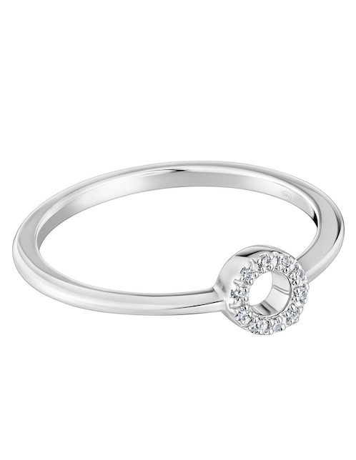 Anillo Tous Grain 18 k de oro blanco diamante pavé