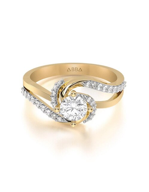 Anillo de compromiso de oro 10 k Anillo de compromiso de oro 10 k