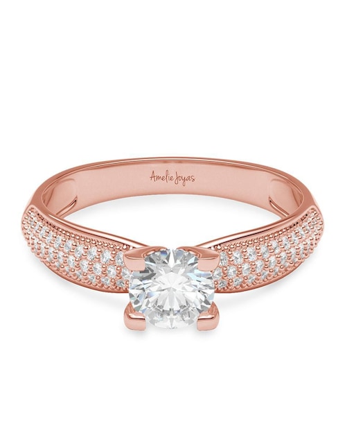 Anillo de compromiso de oro 14 k 1