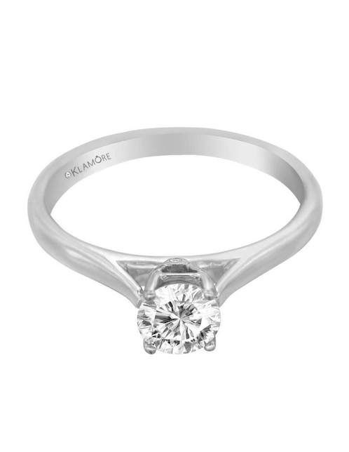 Solitario de oro 14 k Luz Emilia diamante 1