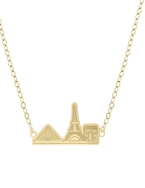 Colgante Y Dije Fianelli paisaje francia de oro amarillo 14 K