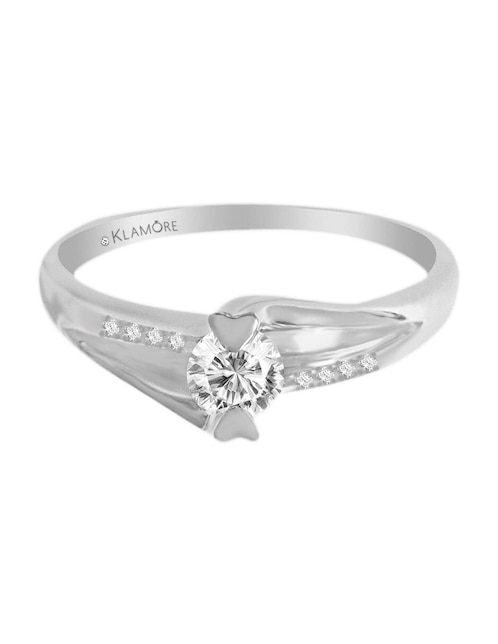 Solitario de oro 14 k Amadis diamante 1
