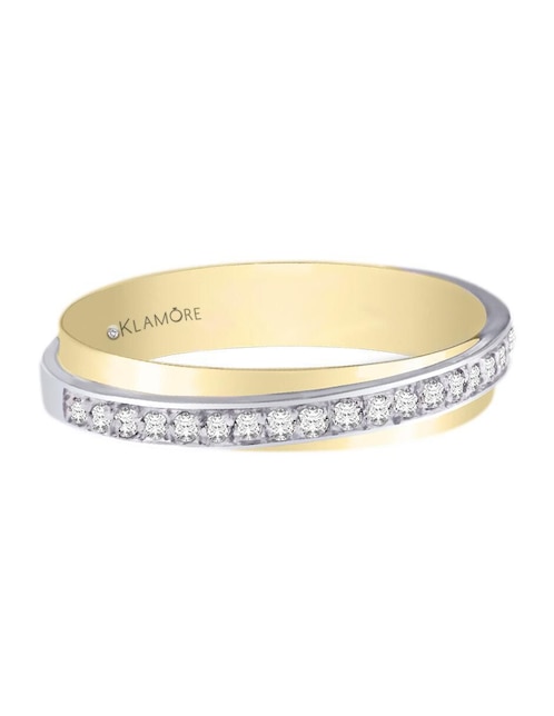 Argolla "de" oro 14 k klamore diamante