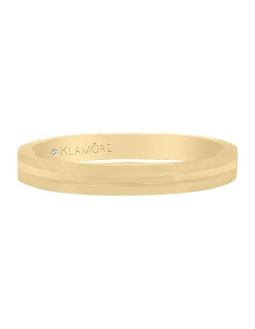 Argolla "de" oro 14 k klamore sin gema