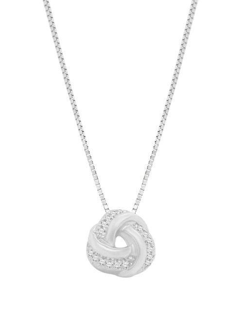 Colgante Y Dije redondo Fianelli ezia de oro blanco 14 K