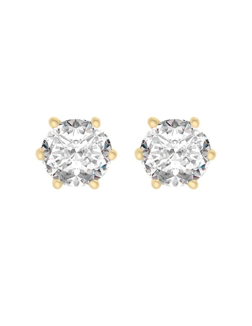 Broqueles "de (si aplica)" redonda sin temática fianelli blair "de" oro brillante 14 k diamante