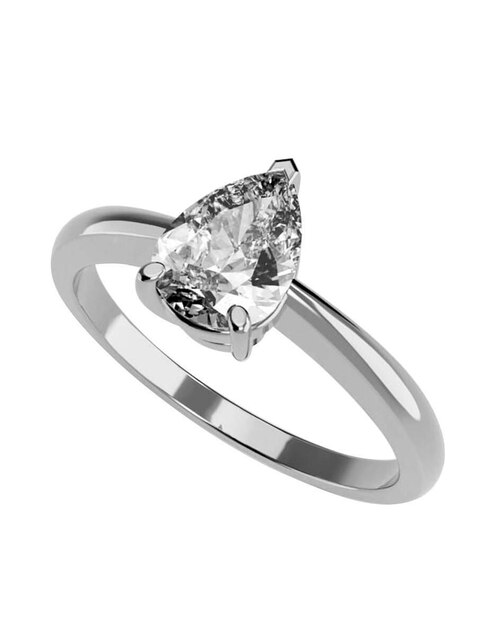 Anillo De Compromiso De Oro 10 K Amore Mio Zirconia Cúbica 1