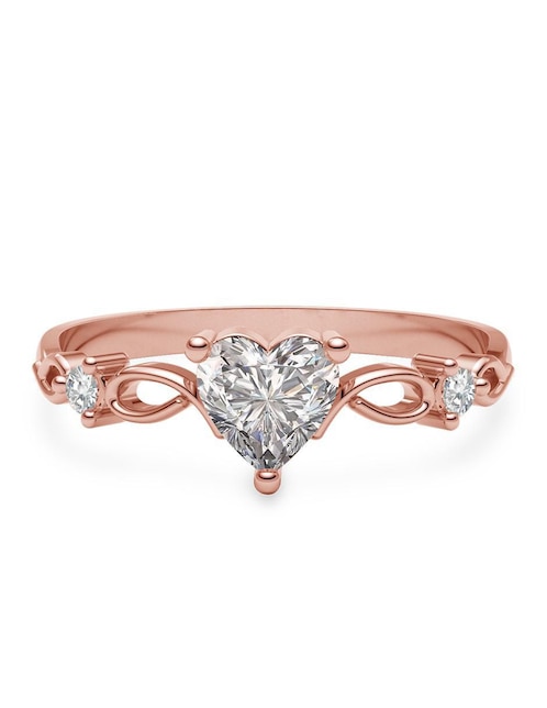 Anillo de compromiso de oro 14 k 1