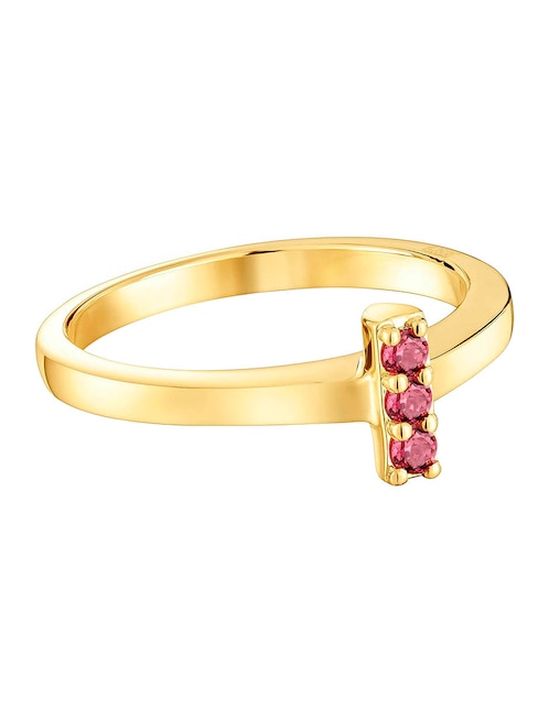 Anillo Tous Basic Colors de plata P 925 rodolita con acabado baño de oro