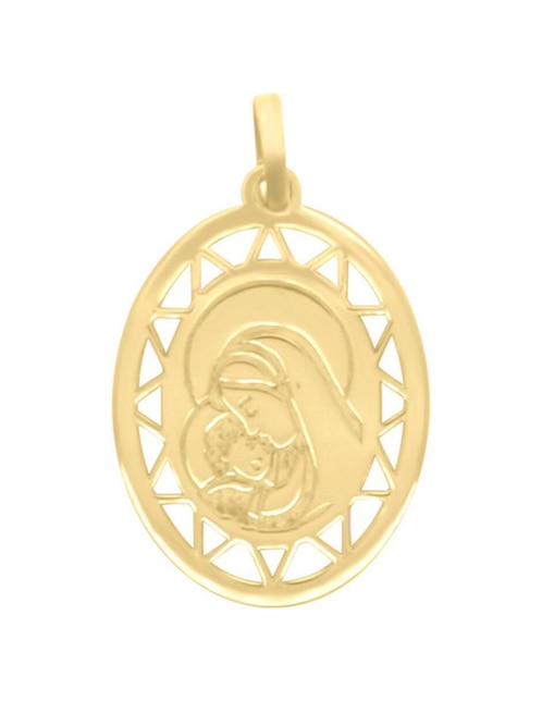 Dije de virgen Fianelli de oro amarillo 14 K