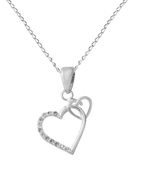 Collar de corazón de plata P 925