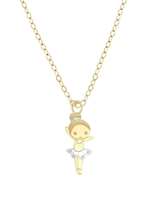 Colgante Y Dije de bailarina Fianelli lia de oro amarillo 14 K