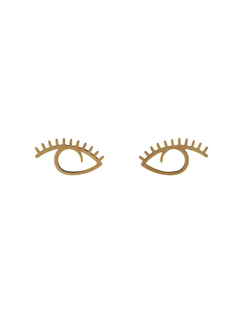 Broqueles de ojo Giallo Exclusiva de oro con acabado espejo