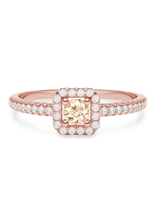 Anillo de compromiso de oro 14 k diamante 1