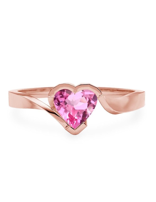 Anillo de compromiso de oro 14 k zafiro 1