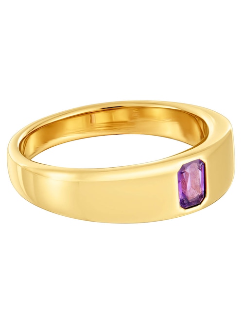 Anillo Tous Basic Colors de plata P 925 amatista con acabado baño de oro