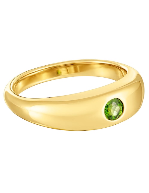 Anillo Tous Basic Colors de plata P 925 cromodiópsido con acabado baño de oro