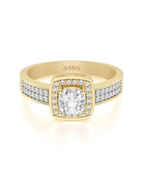 Anillo de compromiso de oro 14 k Anillo de compromiso de oro 14 k