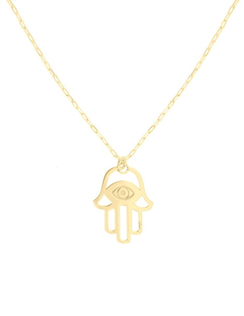 Colgante Y Dije de mano de fátima Fianelli humsa de oro 14 K