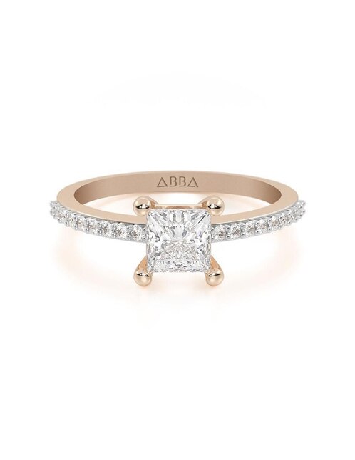 Anillo de compromiso de oro 10 k 1