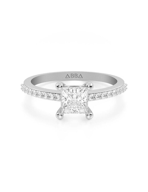 Anillo de compromiso de oro 14 k 1