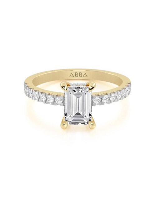 Anillo de compromiso de oro 10 k