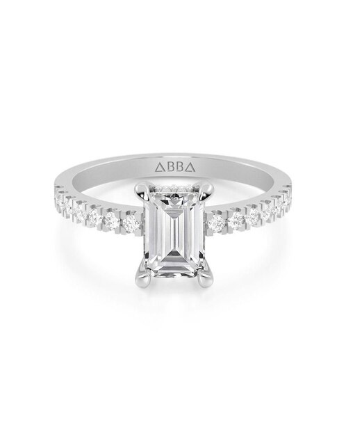 Anillo de compromiso de oro 14 k 1