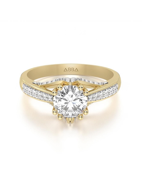 Anillo de compromiso de oro 10 k