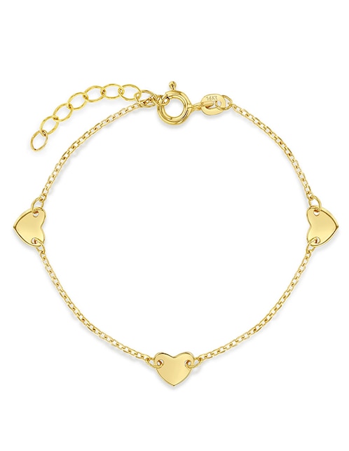 Pulsera In Season Jewelry de oro 14 K con acabado brillante