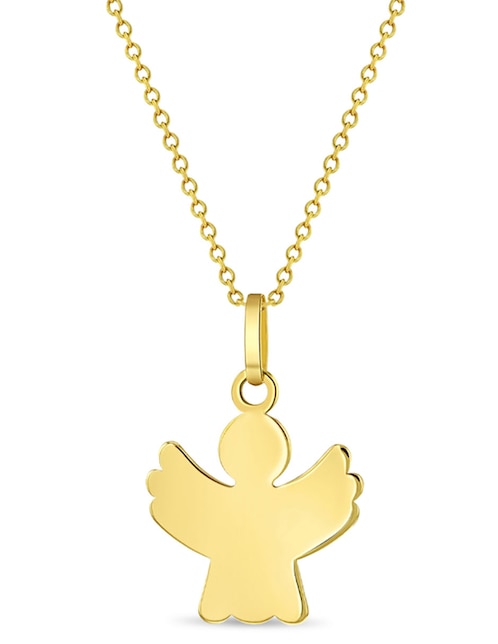 Collar de ángel de oro amarillo 14 K 1