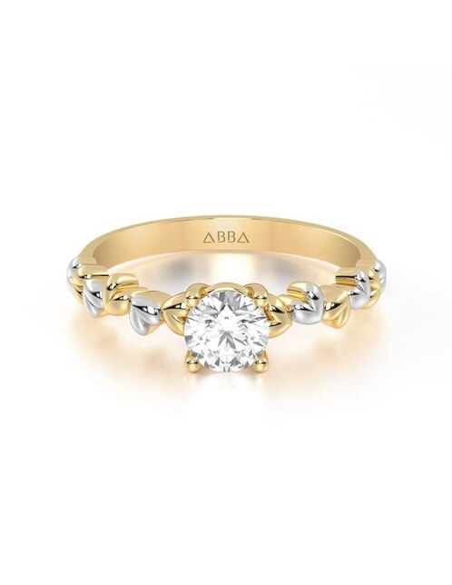 Anillo de compromiso de oro 10 k